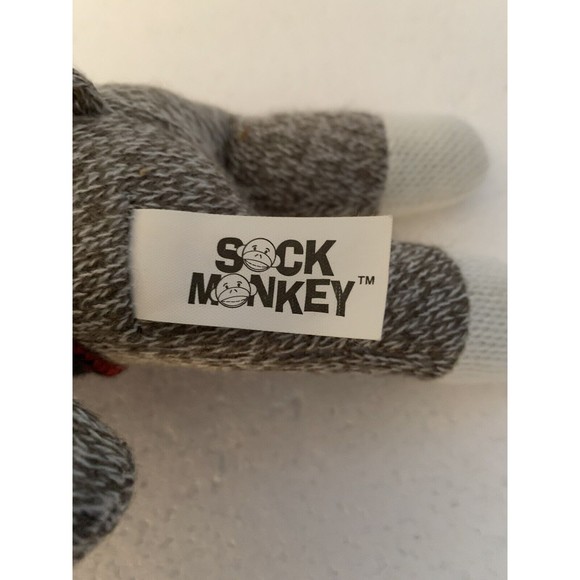 Sock Monkey Dan Dee Collector’s Choice Brown 9" Stuffed Monkey Silver Heart TAG - Picture 9 of 13